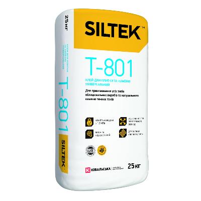 Клей для плитки та каменю універсальний Siltek T-801 25 кг