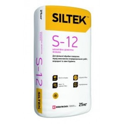 Siltek S-12 Шпаклівка цементна фінішна (20 кг)